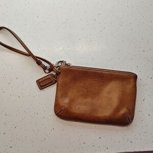 Coach Leather Wristlet